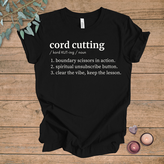 Cord Cutting Definition | Funny Sarcastic Unisex Tee