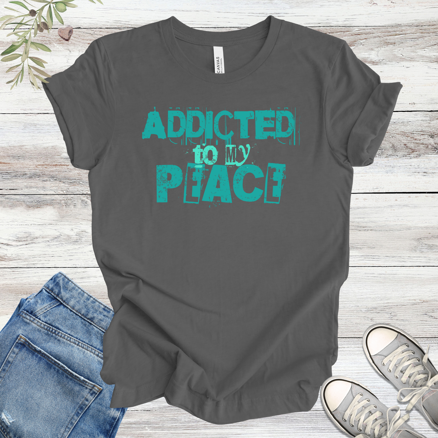 Addicted to My Peace | Vintage Grunge Unisex Tee