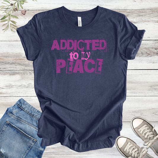 Addicted to My Peace | Vintage Grunge Unisex Tee
