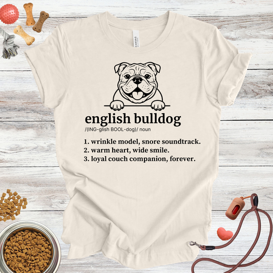 English Bulldog Definition | Funny Dog Lover Tee