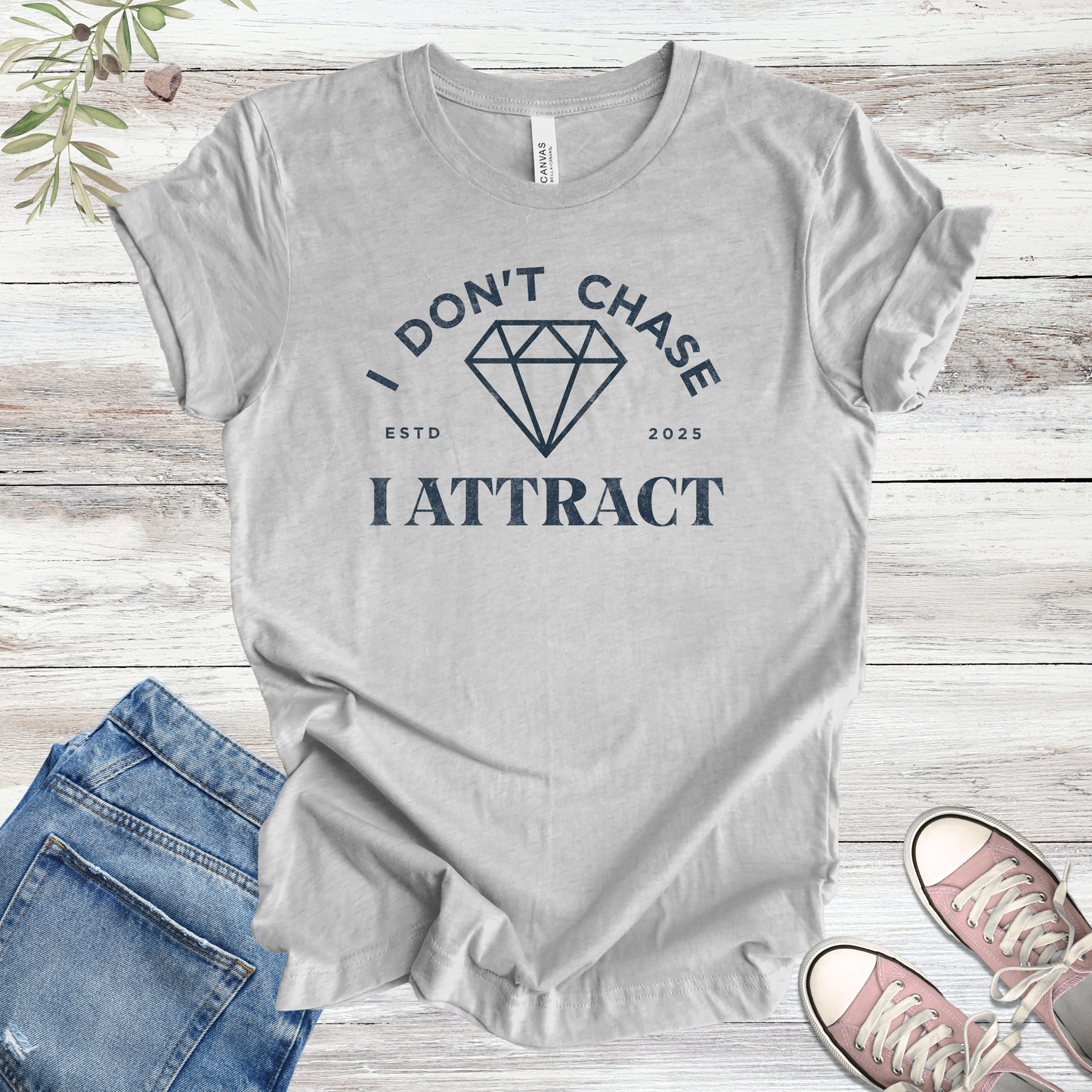 I Don't Chase, I Attract (Diamond) | Manifestation Unisex Tee