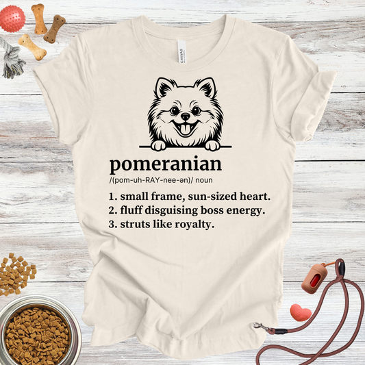 Pomeranian Definition | Funny Dog Lover Tee