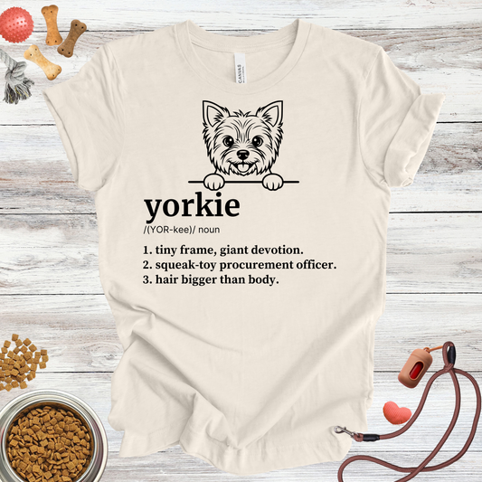 Yorkie Definition | Funny Dog Lover Tee