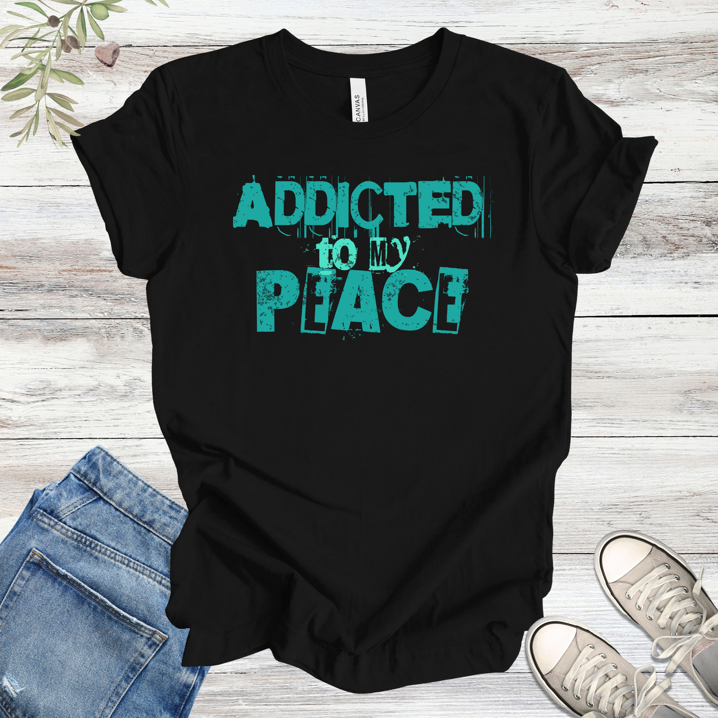 Addicted to My Peace | Vintage Grunge Unisex Tee