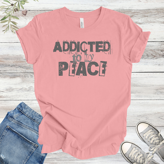 Addicted to My Peace Graphic Tee | Vintage Grunge Unisex Tee