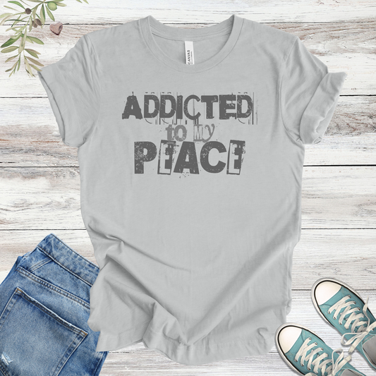 Addicted to My Peace Graphic Tee | Vintage Grunge Unisex Tee
