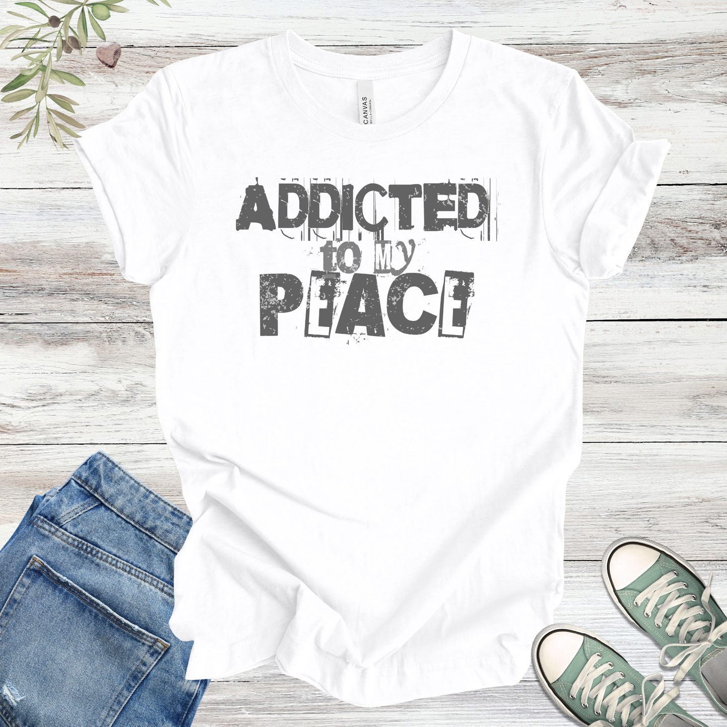 Addicted to My Peace Graphic Tee | Vintage Grunge Unisex Tee