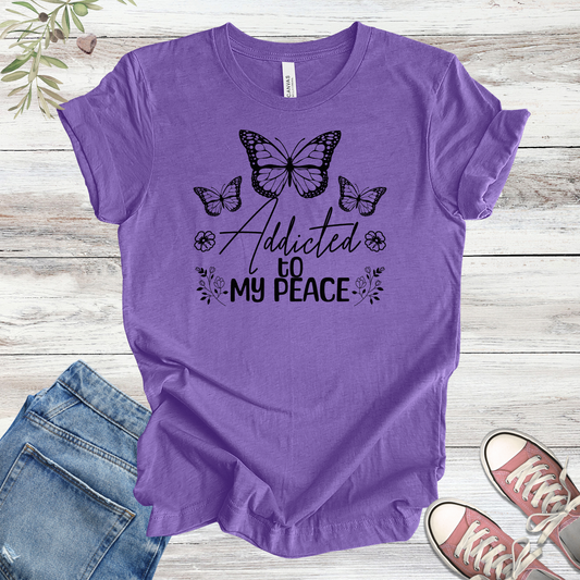 Addicted to My Peace | Butterfly Unisex Tee