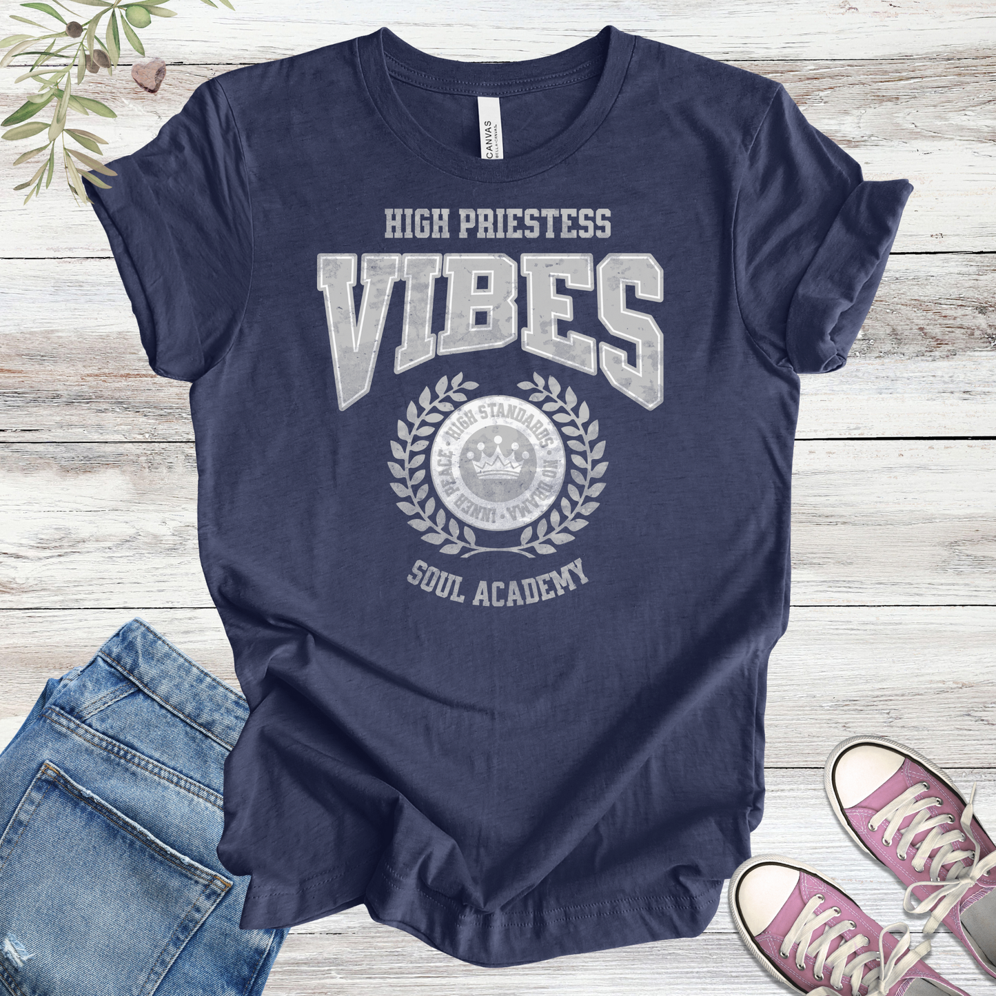 High Priestess Vibes Collegiate Tee