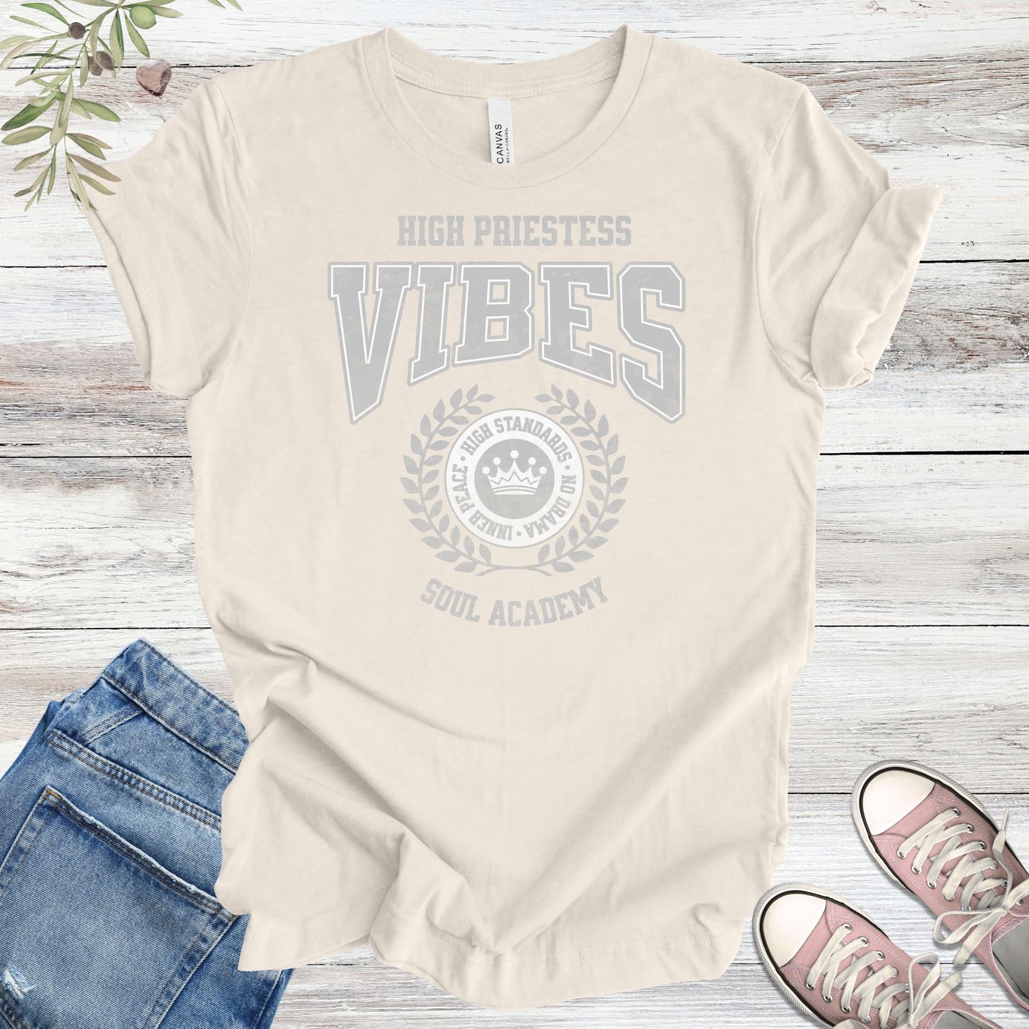 High Priestess Vibes Collegiate Tee