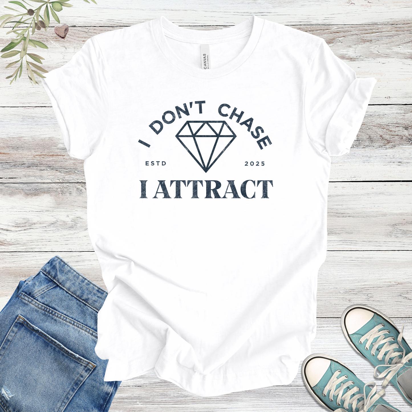 I Don't Chase, I Attract (Diamond) | Manifestation Unisex Tee