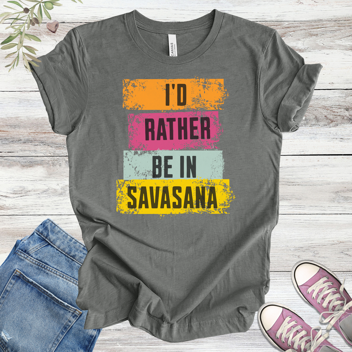 I’d Rather Be in Savasana | Funny Yoga Unisex Tee