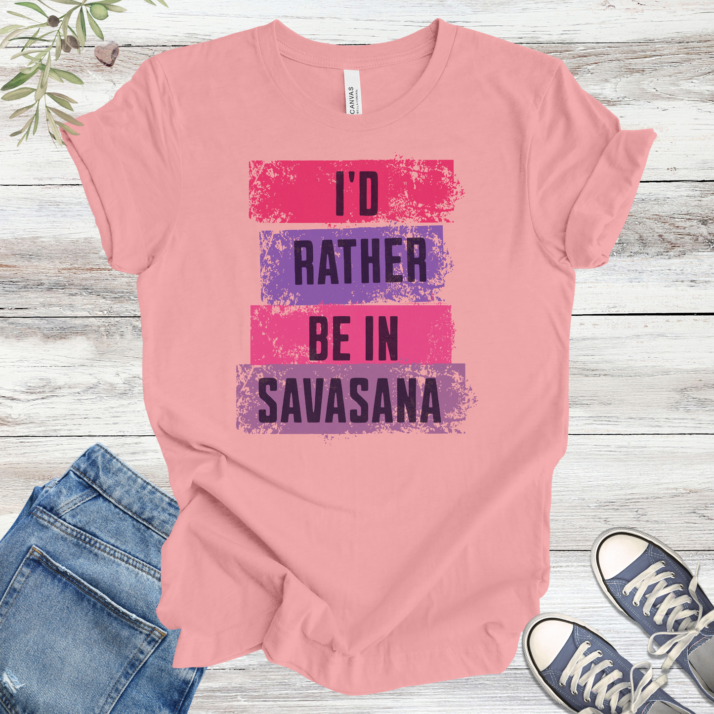 I’d Rather Be in Savasana | Funny Yoga Unisex Tee