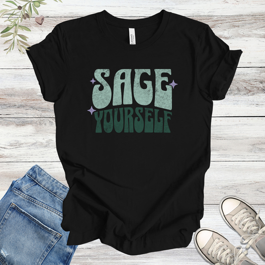 Sage Yourself | Funny Spiritual Energy Cleanse Unisex Tee